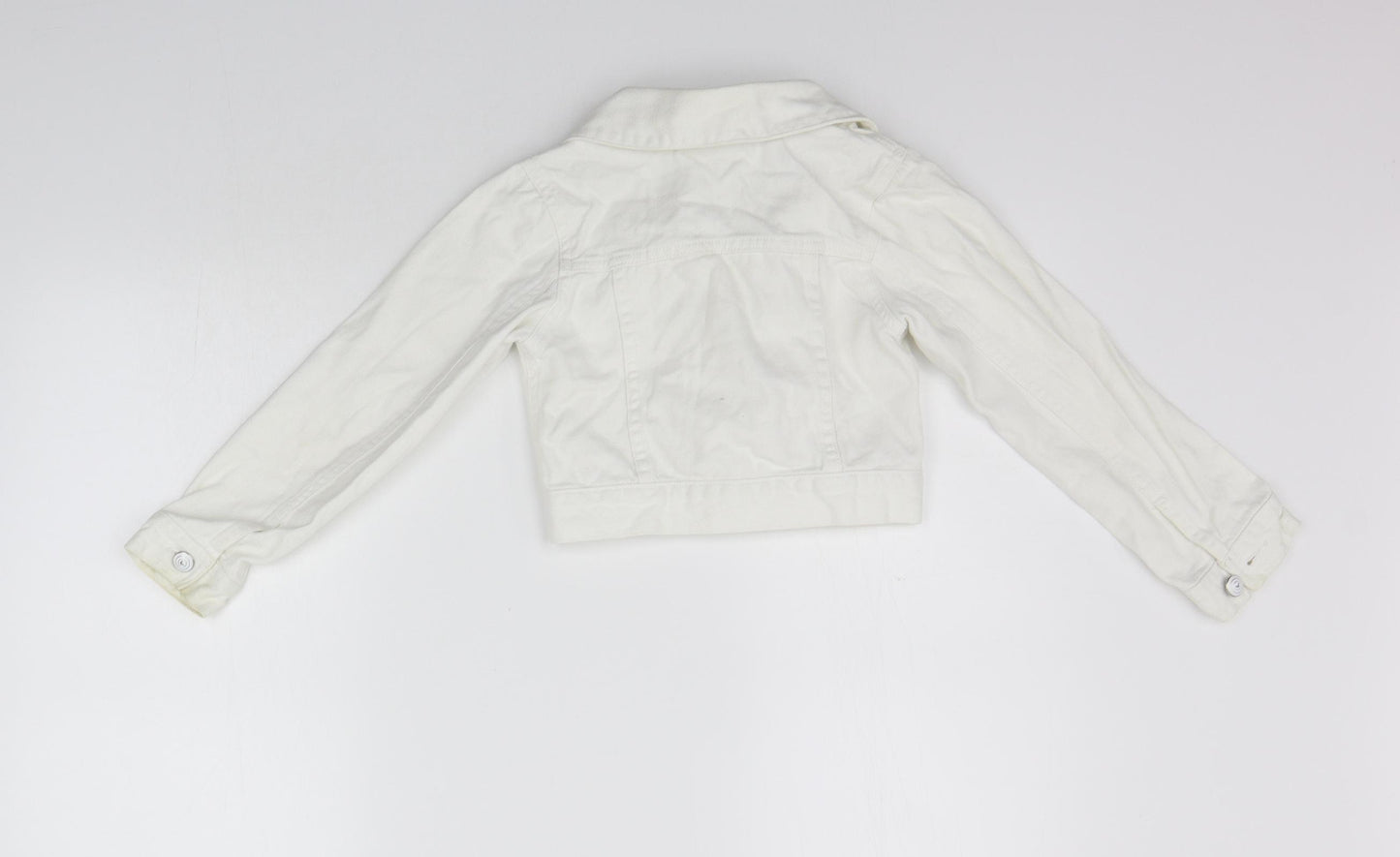 George Girls White   Jacket  Size 7-8 Years  - washable mark