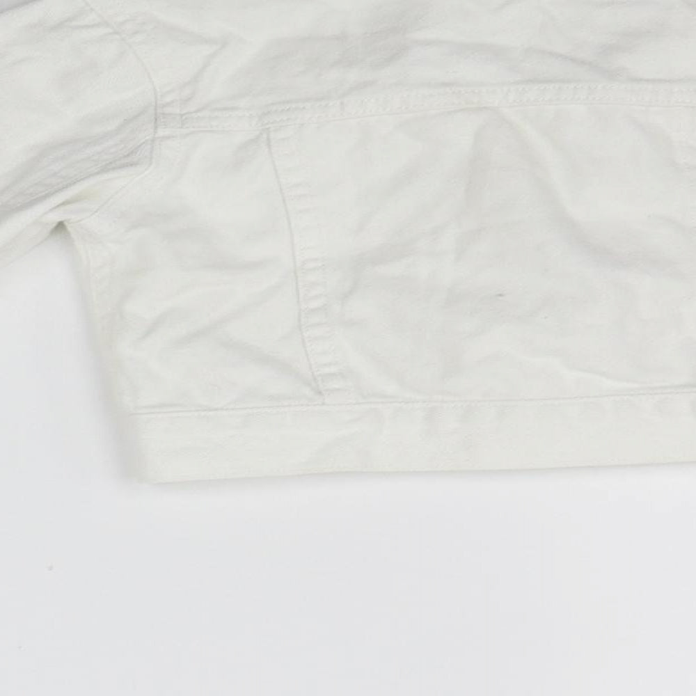 George Girls White   Jacket  Size 7-8 Years  - washable mark