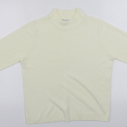 pure&natural Womens Ivory   Pullover Jumper Size 14
