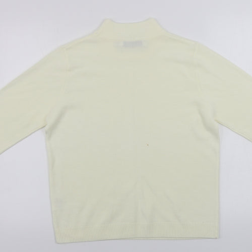 pure&natural Womens Ivory   Pullover Jumper Size 14