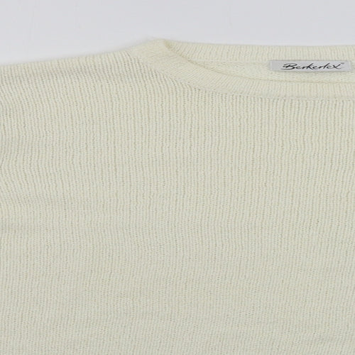 Berkertex Womens Ivory   Pullover Jumper Size 10
