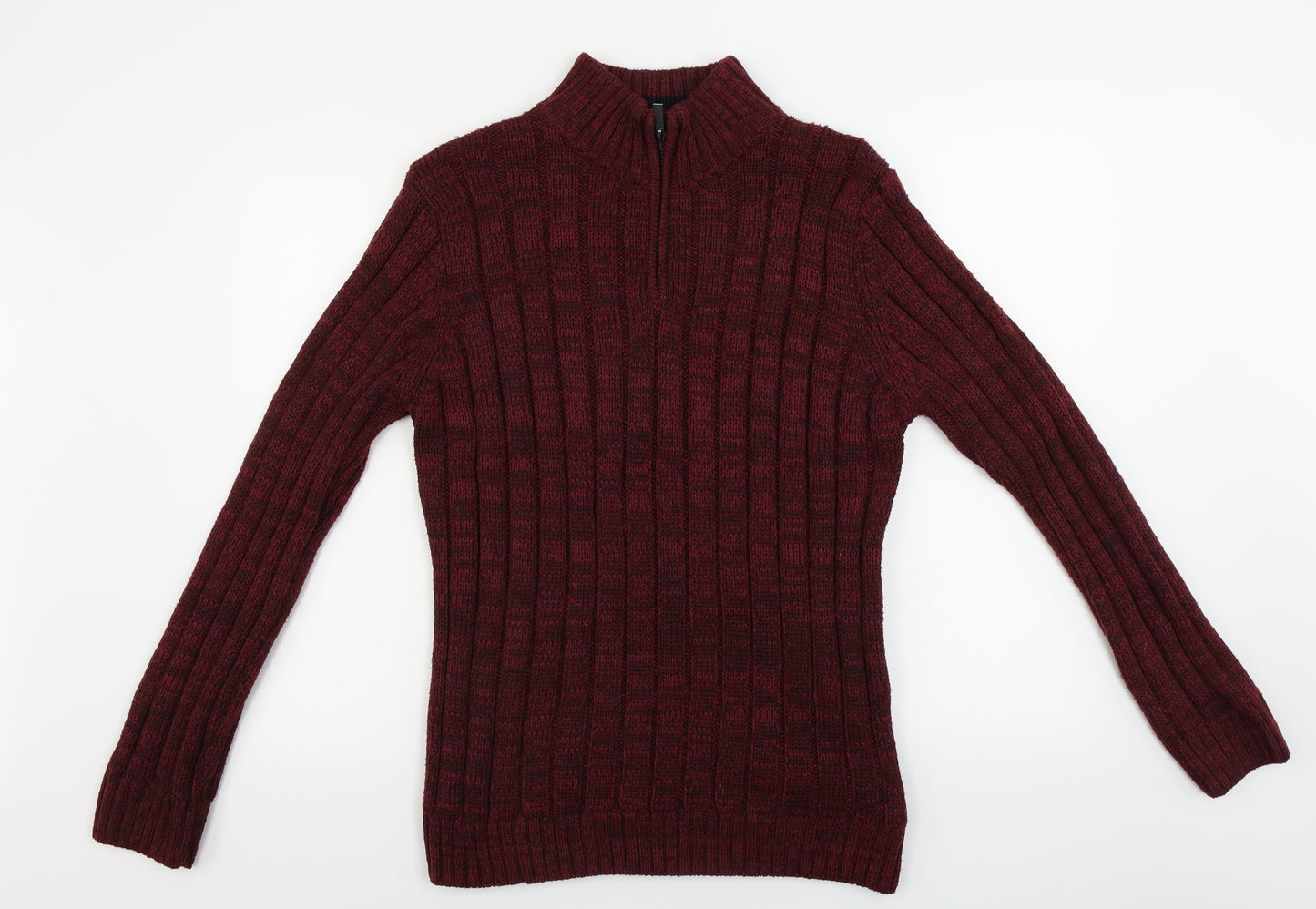 Lincoln  Mens Red   Henley Jumper Size L