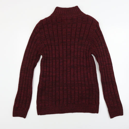 Lincoln  Mens Red   Henley Jumper Size L