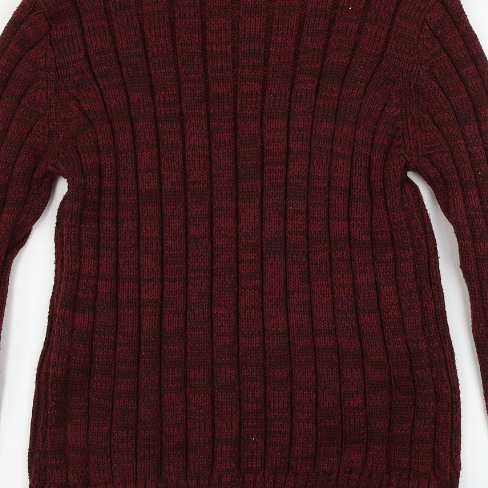 Lincoln  Mens Red   Henley Jumper Size L