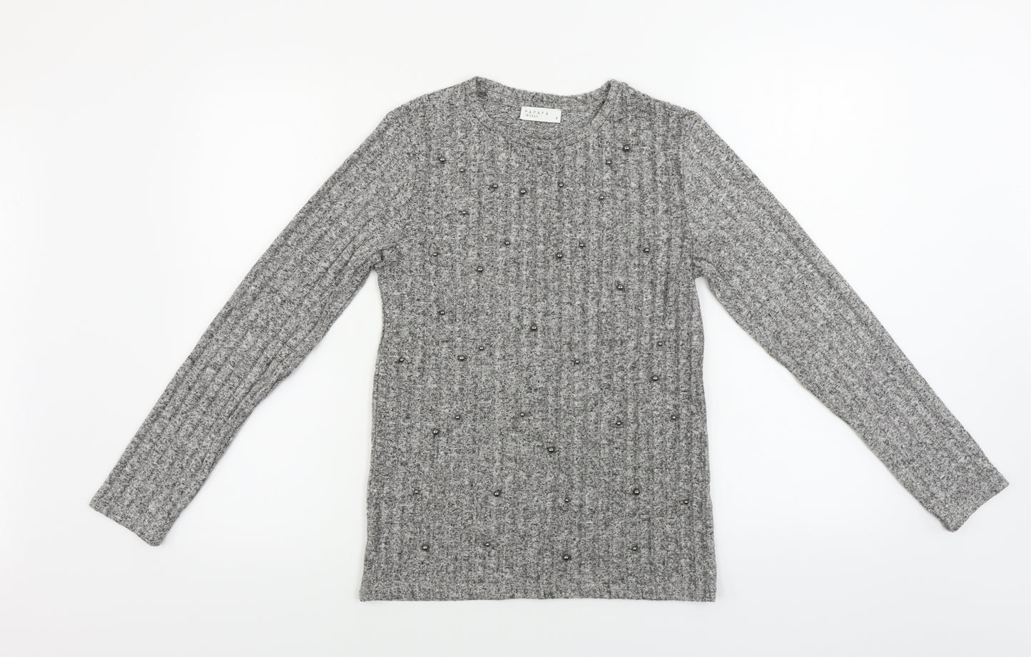 Papaya  Womens Grey   Pullover Jumper Size 8