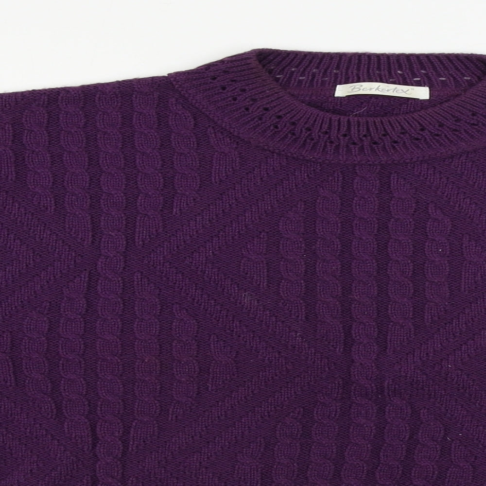 Berkertex Womens Purple   Pullover Jumper Size 10