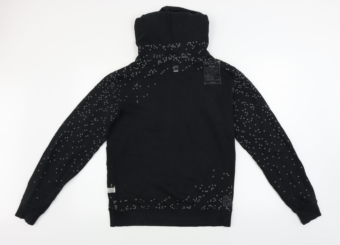 GSTAR  Mens Black   Pullover Hoodie Size M