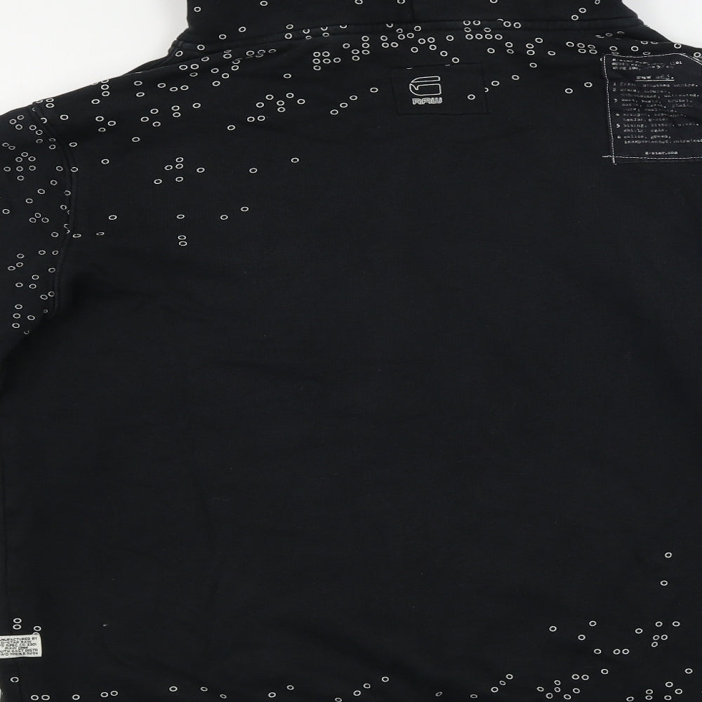 GSTAR  Mens Black   Pullover Hoodie Size M
