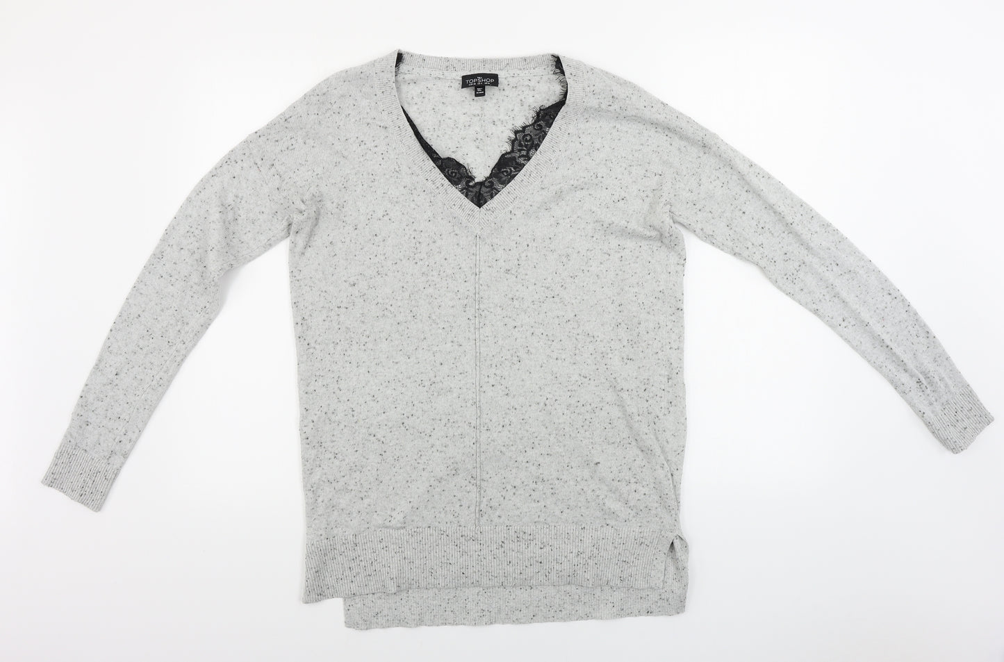Topshop Womens Grey   Pullover Jumper Size 8