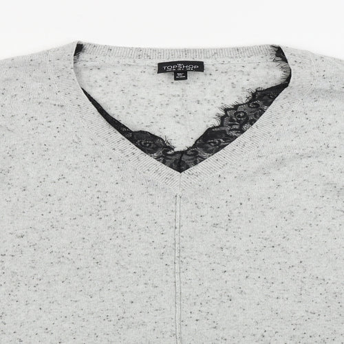 Topshop Womens Grey   Pullover Jumper Size 8