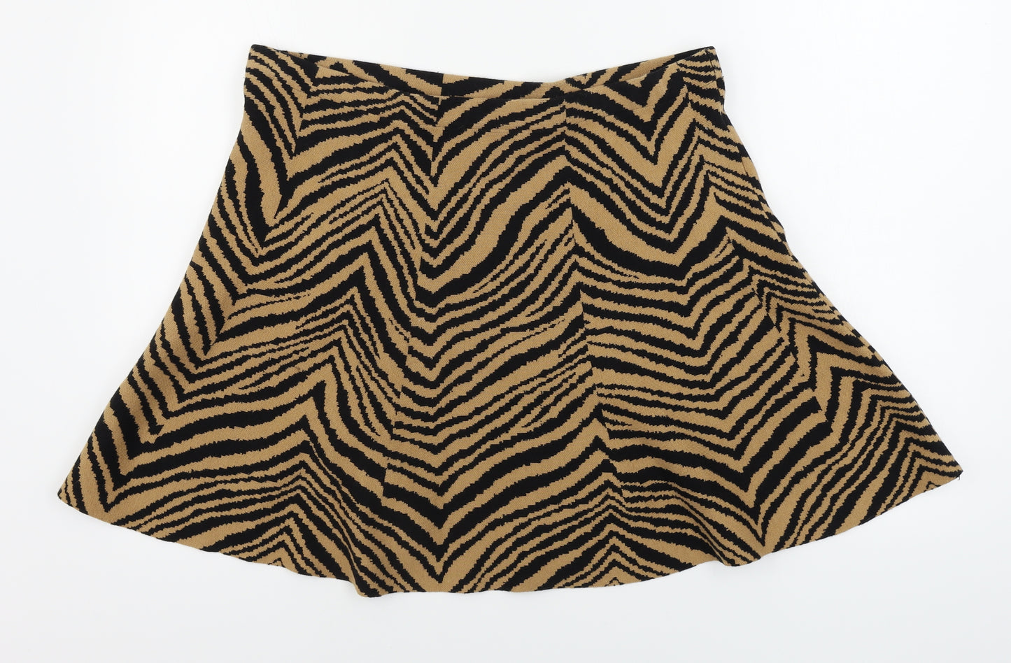 Oasis  Womens Brown Animal Print  A-Line Skirt Size XL