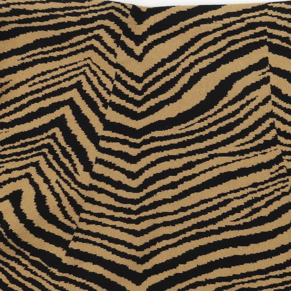 Oasis  Womens Brown Animal Print  A-Line Skirt Size XL