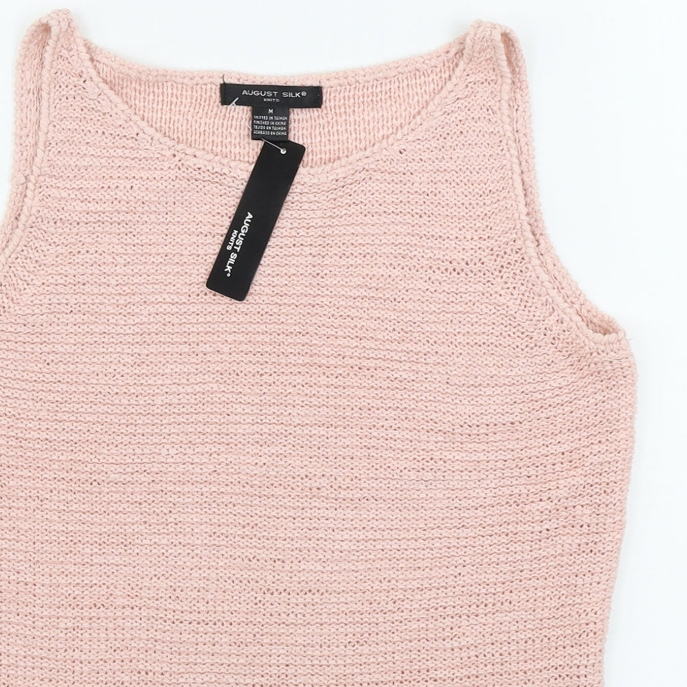 August Silk Womens Pink   Pullover Jumper Size M