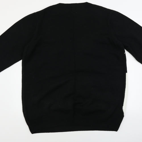 George  Mens Black   Pullover Jumper Size 2XL  - Christmas Jumper