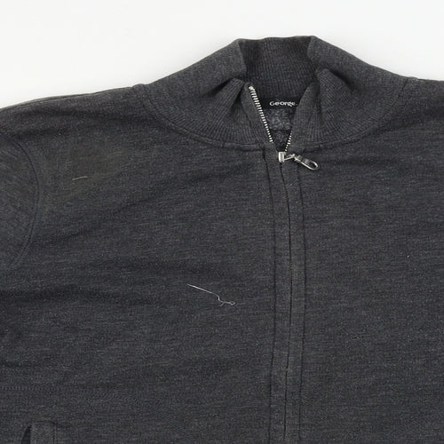 George Womens Grey   Full Zip Jumper Size 10