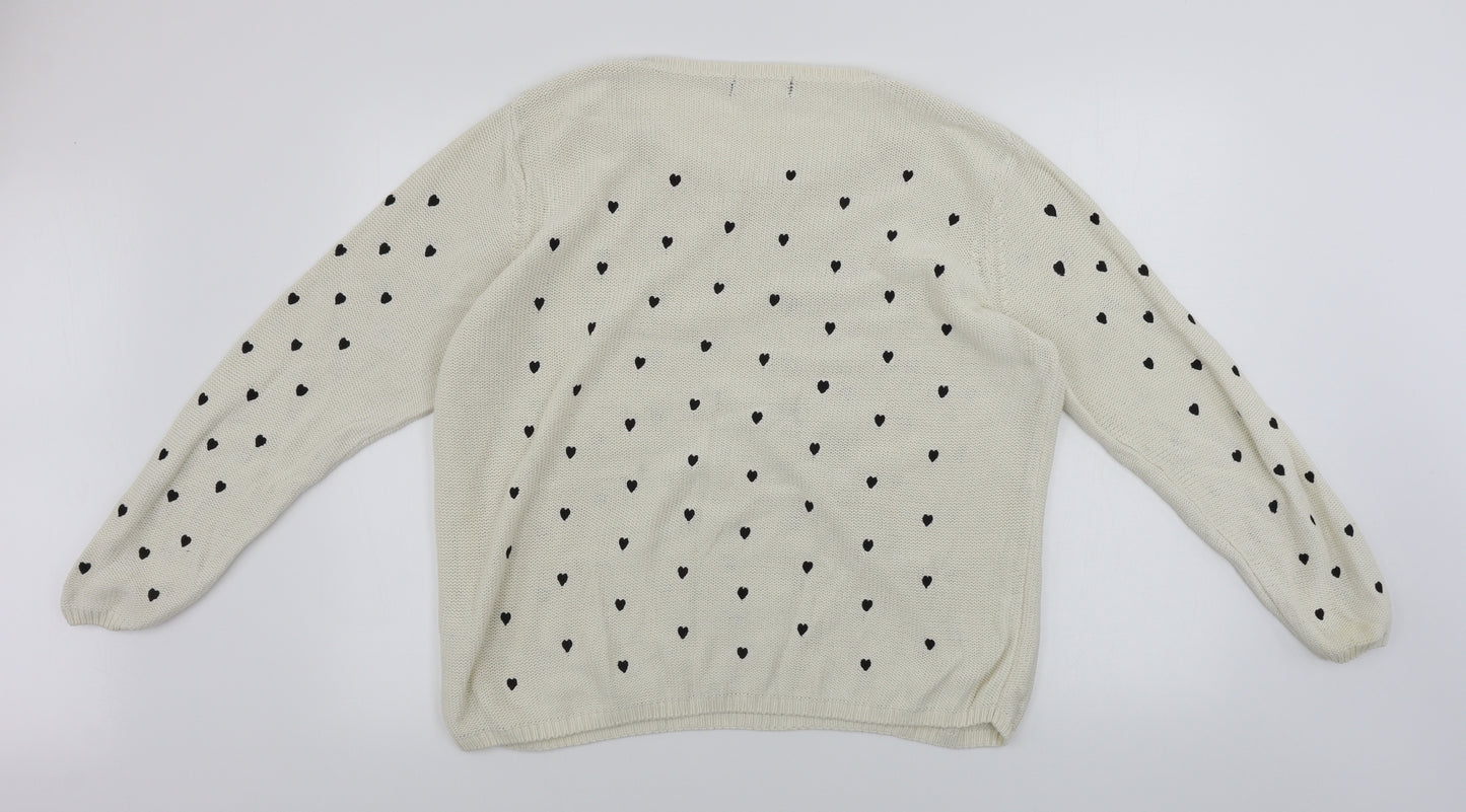 Preworn  Womens Beige   Pullover Jumper Size XL