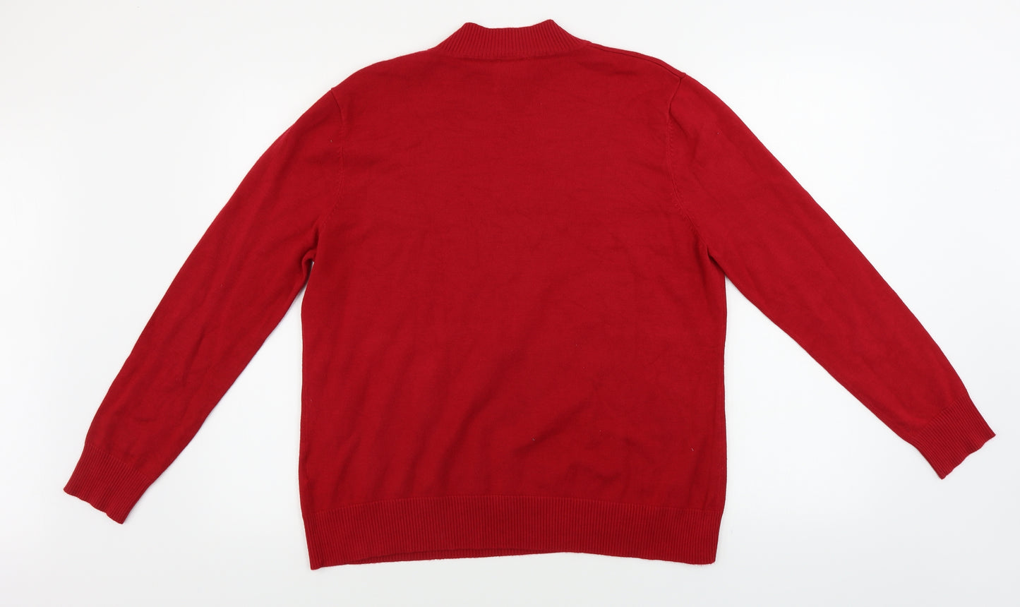 cashmia   Mens Red   Pullover Jumper Size L