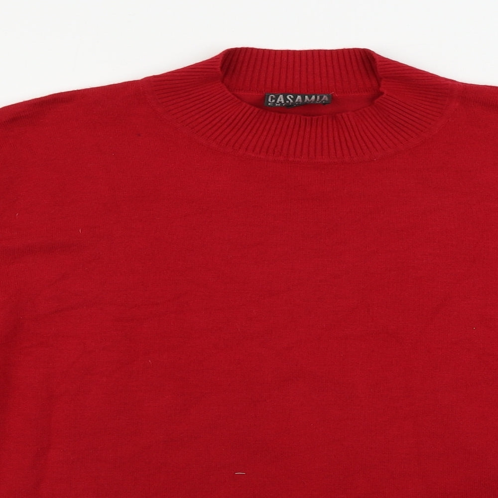cashmia   Mens Red   Pullover Jumper Size L