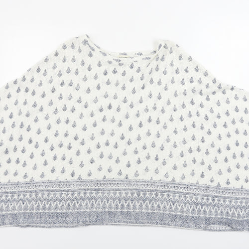 River Island  Womens White Floral  Pullover Jumper Size L
