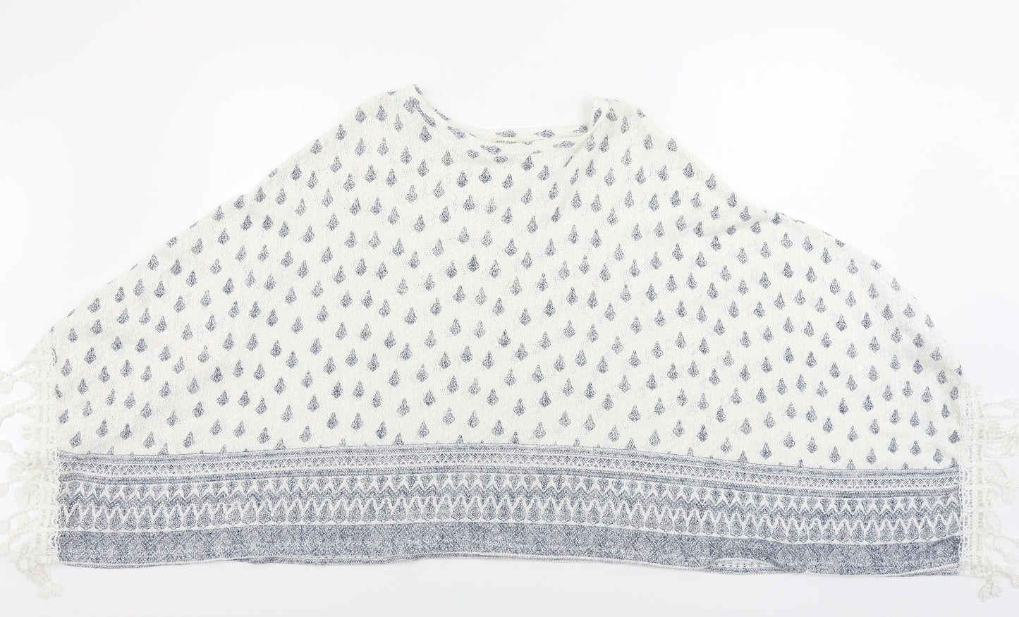 River Island  Womens White Floral  Pullover Jumper Size L