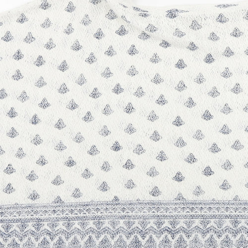 River Island  Womens White Floral  Pullover Jumper Size L