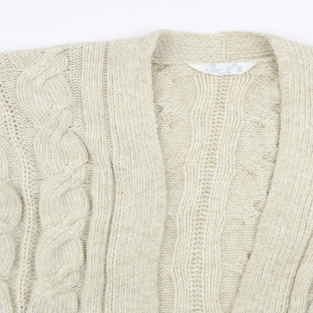 Primark  Womens Beige   Cardigan Jumper Size L