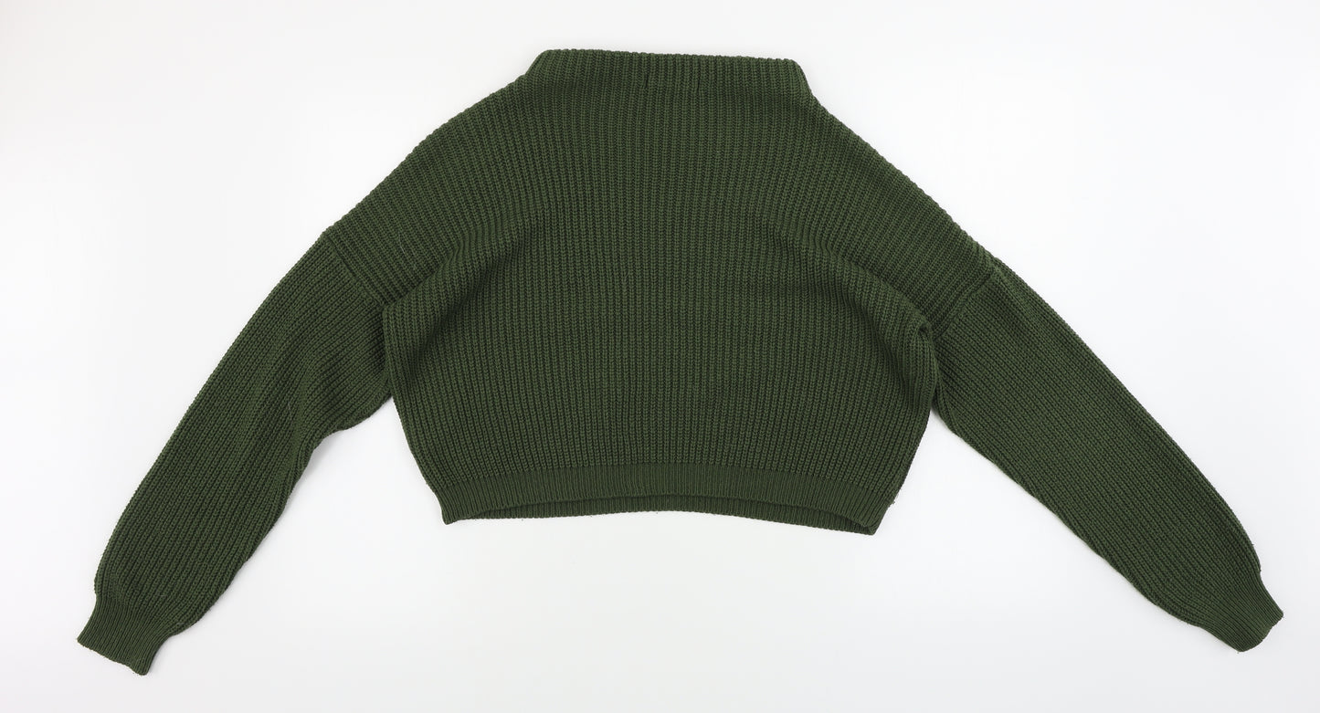 Missguided  Womens Green   Pullover Jumper Size M