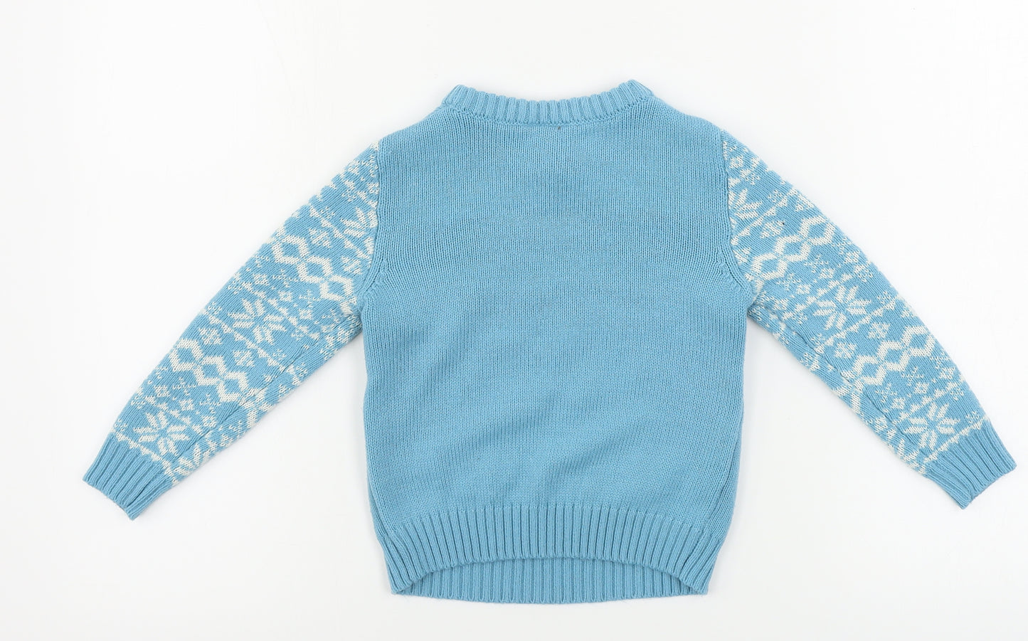 lily&dan Girls Blue   Pullover Jumper Size 3-4 Years