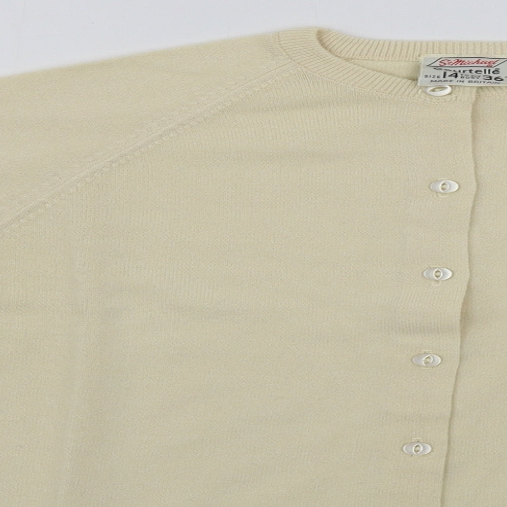 St michael       Womens Beige   Cardigan Jumper Size 14