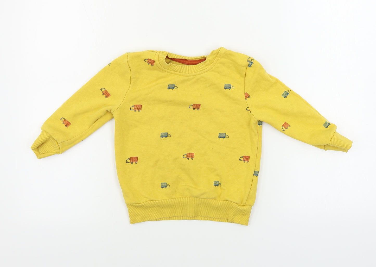 George  Boys Yellow   Pullover Jumper Size 2-3 Years