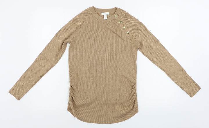 H&M Womens Brown Pullover Jumper Size M
