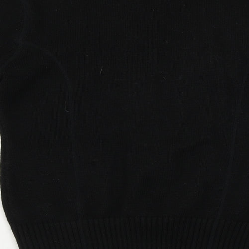 Pattyboutik  Womens Black   Full Zip Jumper Size M