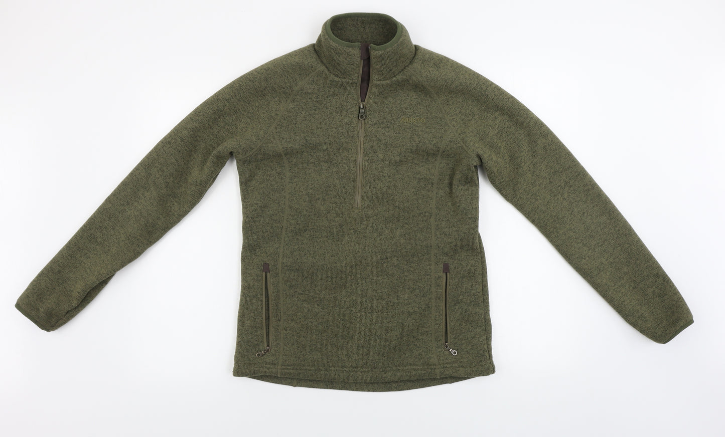 MUSTO Womens Green   Henley Jumper Size 12