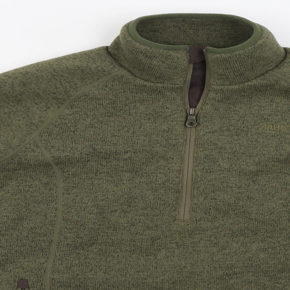 MUSTO Womens Green   Henley Jumper Size 12