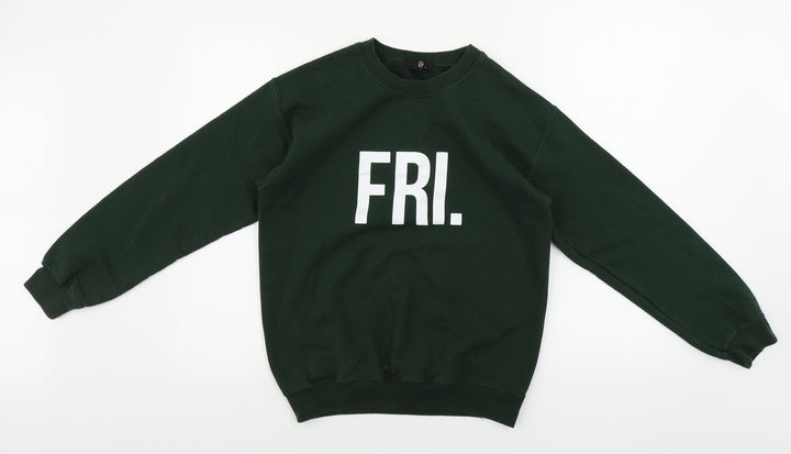 Missguided Womens Green Pullover Jumper Size S