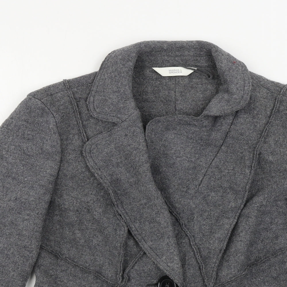 Marks and Spencer  Womens Grey   Jacket Coat Size 12