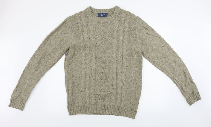 Atlantic Bay Womens Brown Pullover Jumper Size M