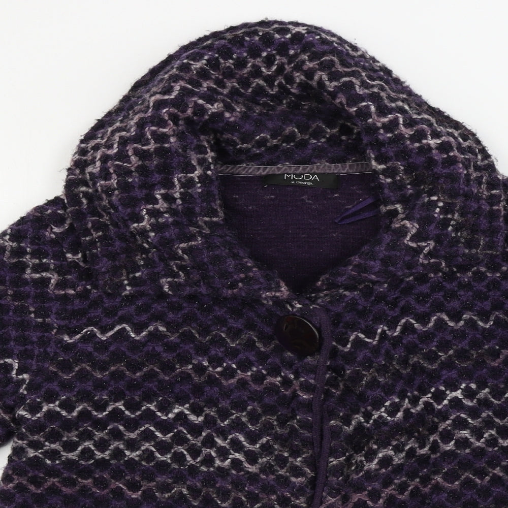 George  Womens Purple   Cardigan Jumper Size 12