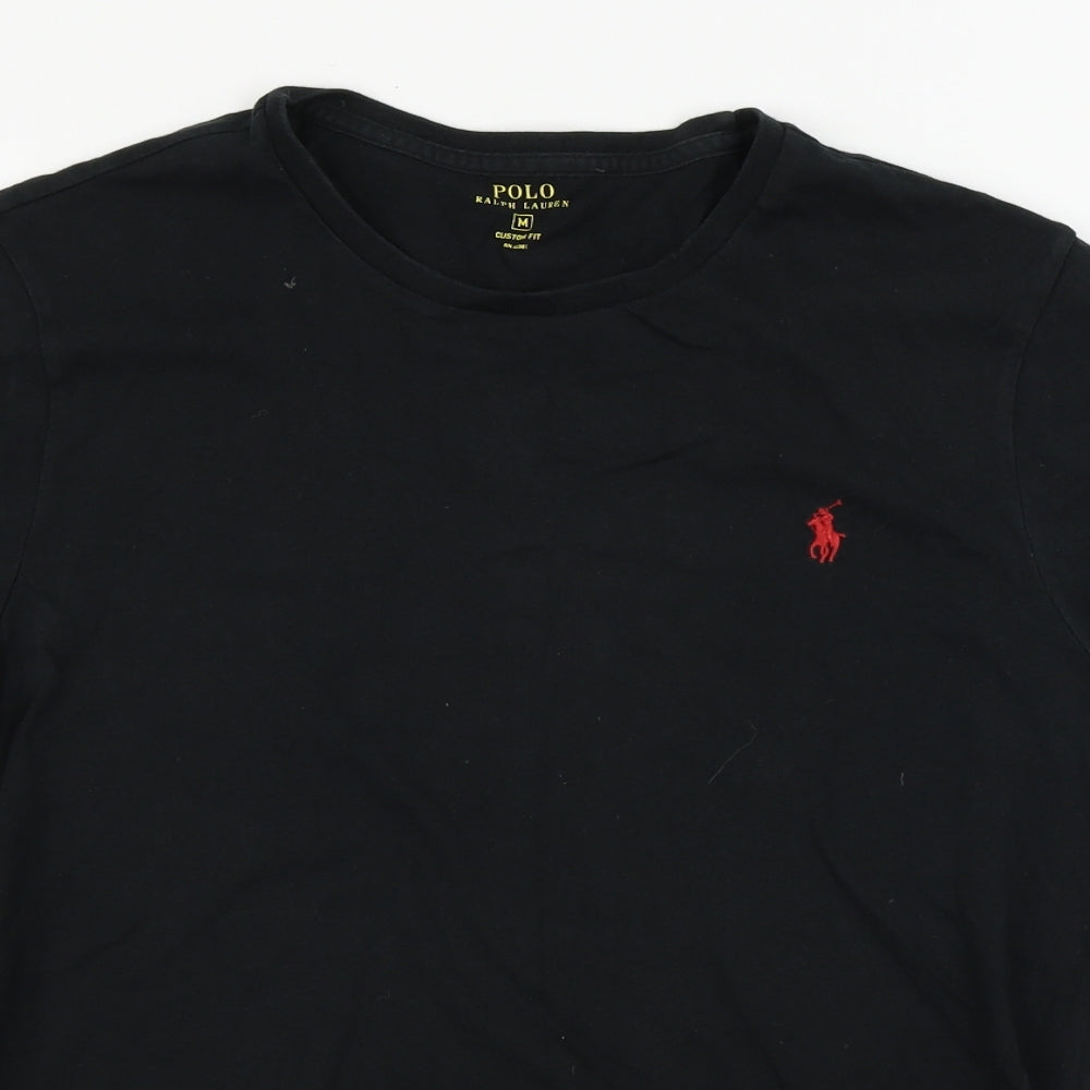 Ralph Lauren  Mens Black    T-Shirt Size M