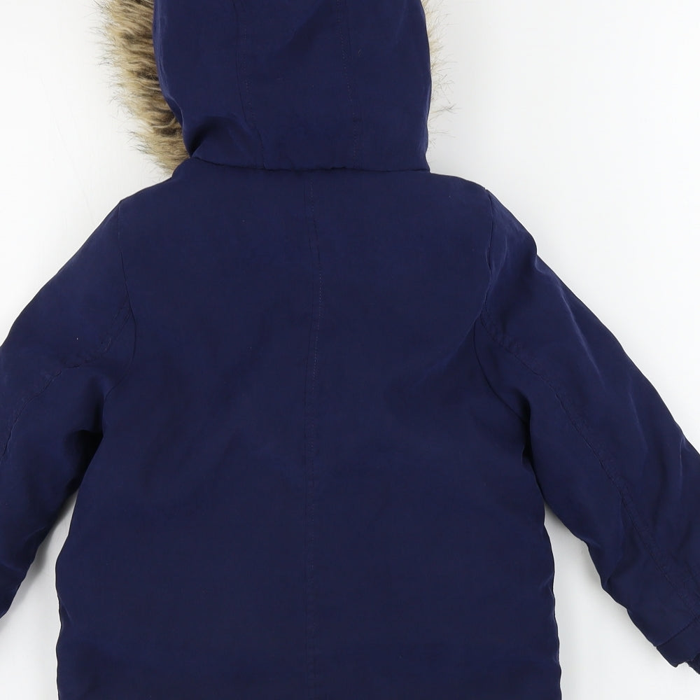 George  Boys Blue   Jacket Coat Size 4-5 Years