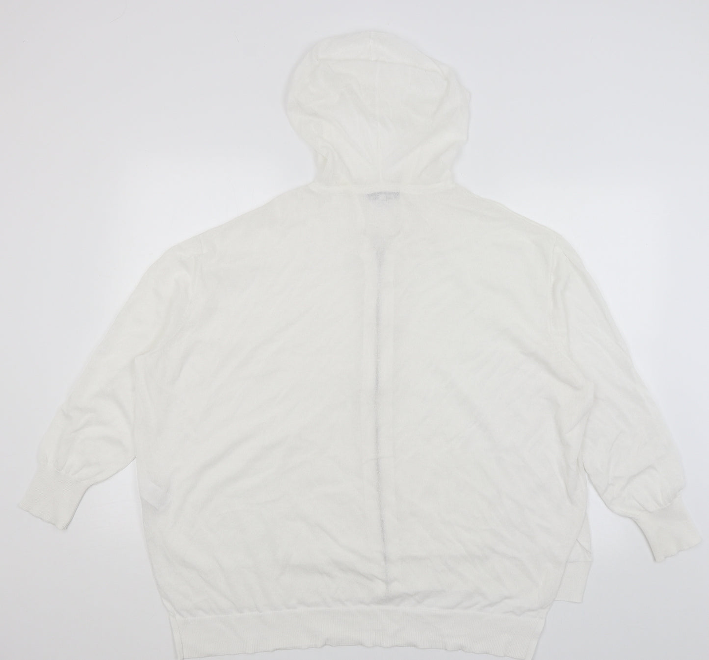 NEXT Womens White   Full Zip Hoodie Size 20