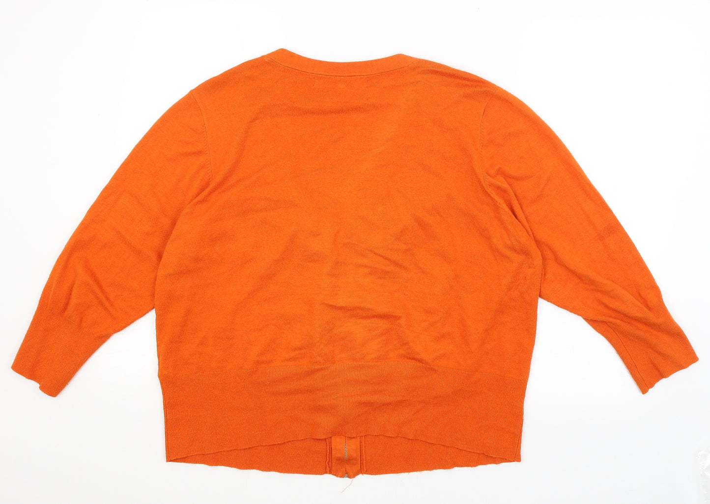 Star Womens Orange   Cardigan Jumper Size 20
