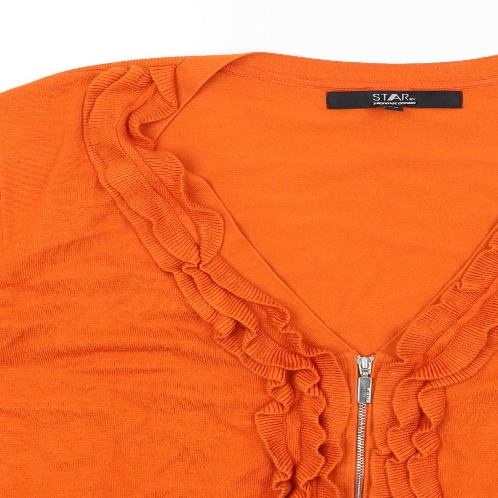 Star Womens Orange   Cardigan Jumper Size 20