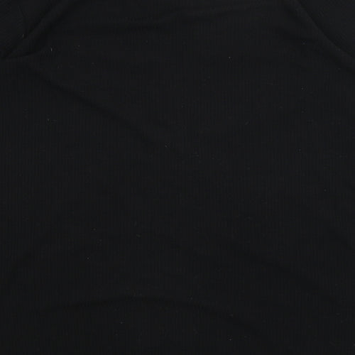 Boohoo Womens Black   Wrap Jumper Size 16