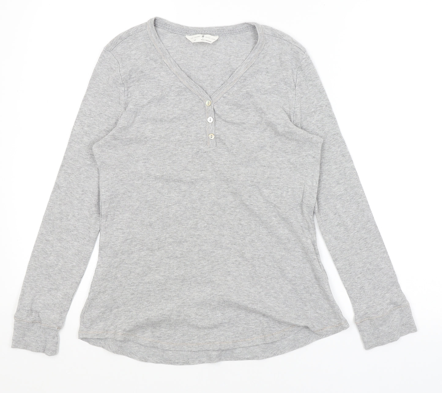 M&S Womens Grey   Basic T-Shirt Size 12