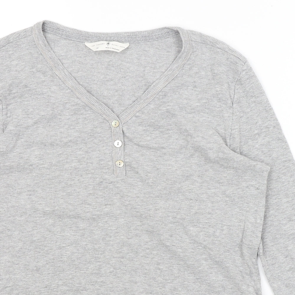M&S Womens Grey   Basic T-Shirt Size 12