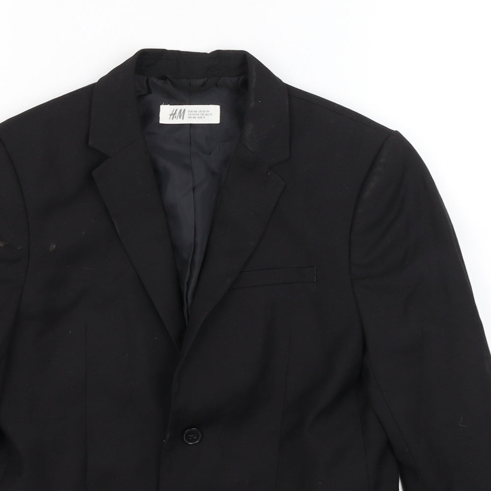 H&M Boys Black   Jacket Blazer Size 10-11 Years