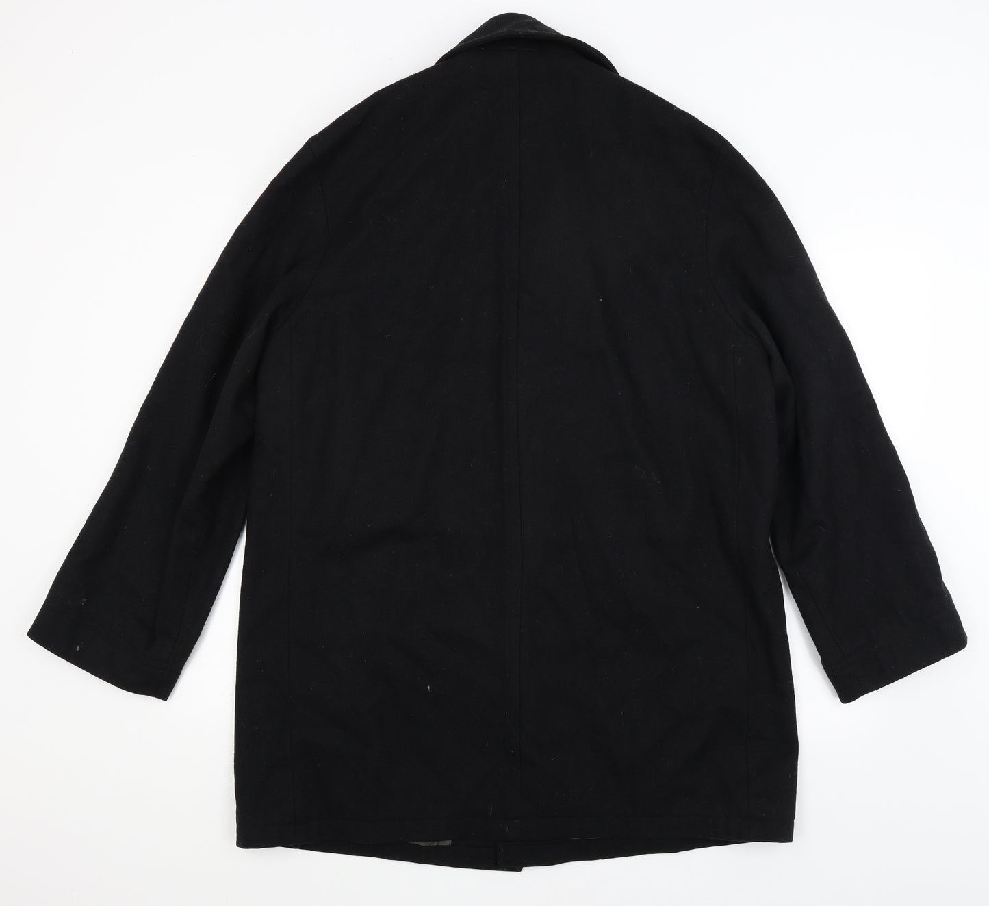 Karl Jackson Mens Black   Overcoat Coat Size L
