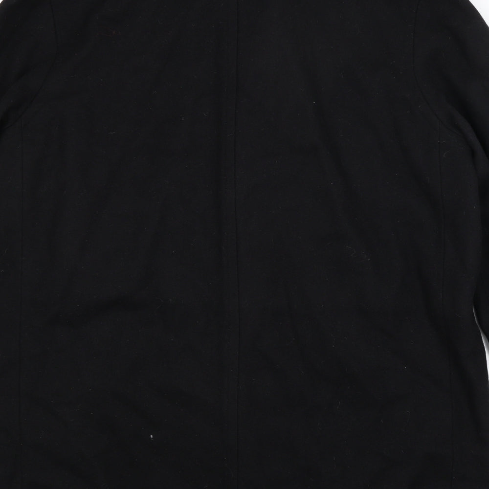 Karl Jackson Mens Black   Overcoat Coat Size L