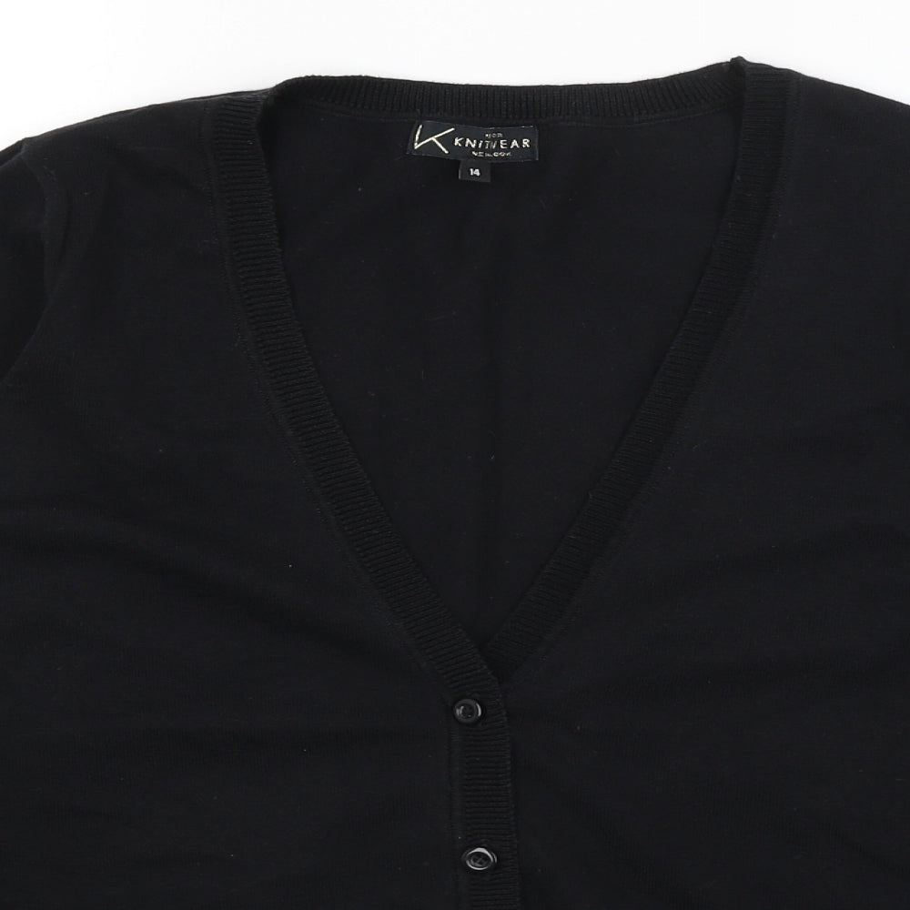 New Look Womens Black   Cardigan Jumper Size 14